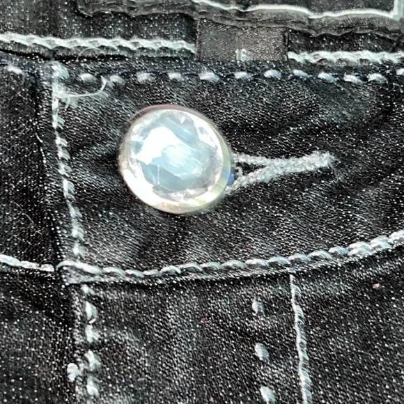 Vintage Cato Jeans with Swarovski style diamonds on pockets. - Picture 5 of 10